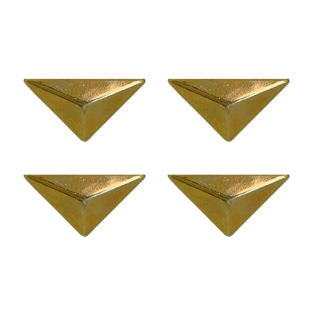 4 piece of  gold triangle collar tip