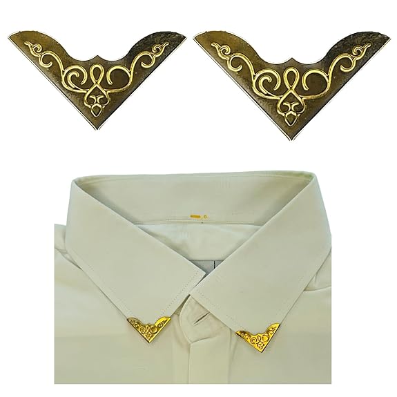 Buy now Ani Accessories  Ani Accessories Sunken Treasure Collar Tip with image of white shirt on collar  tip