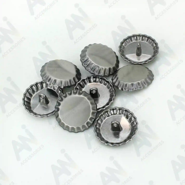 Elegant antique silver metal buttons by Ani Accessories. Enrich your trendy fashion style.