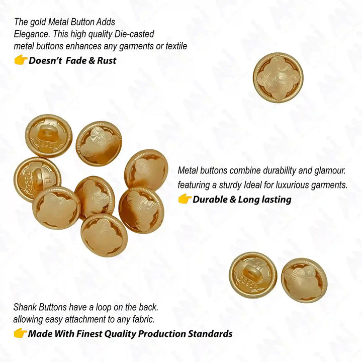 Intricate Line 11mm Shirt Button