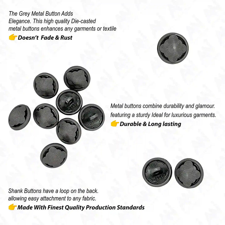 Intricate Line 11mm Shirt Button