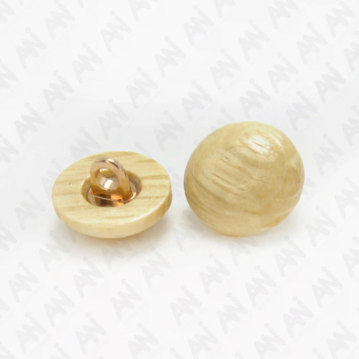Light Oak Wooden Buttons | 13mm