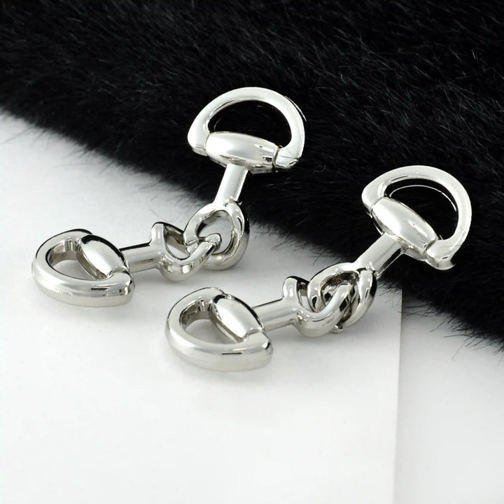 Interlocking D-Ring Horse Bit Buckle