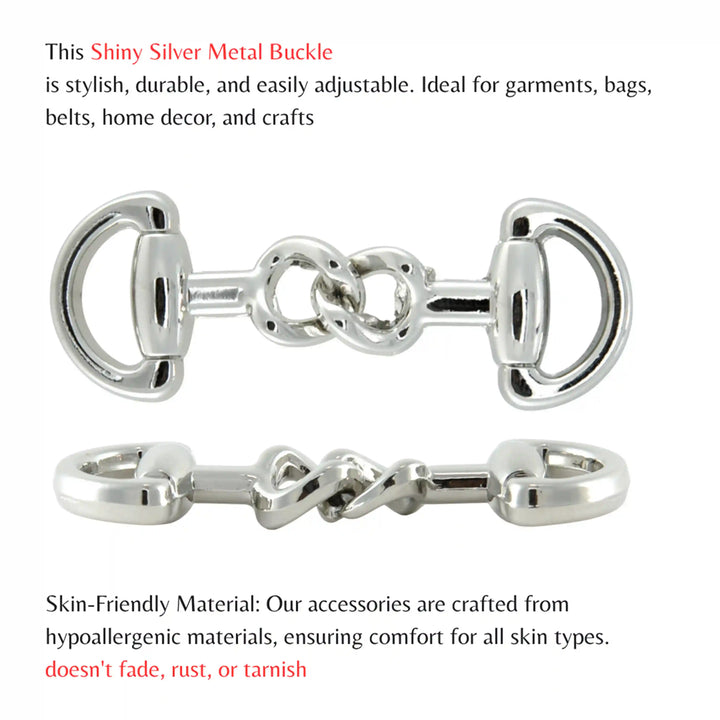 Interlocking D-Ring Horse Bit Buckle