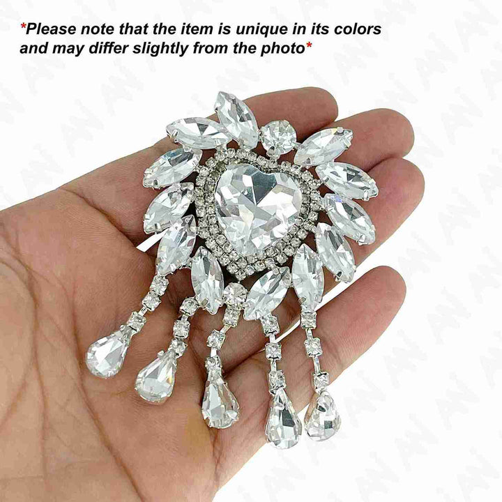 Diamond Heart Luxury Style Brooch