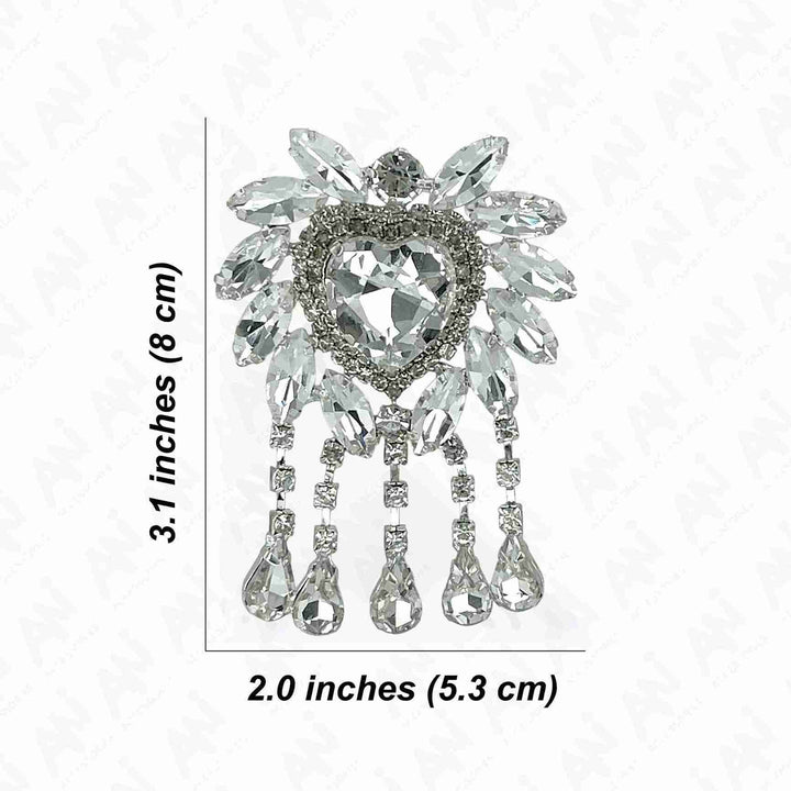 Diamond Heart Luxury Style Brooch