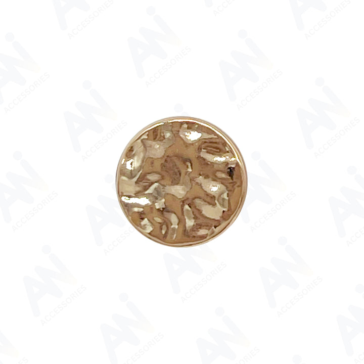 Hammered Tone Metal Button with Textured Finish