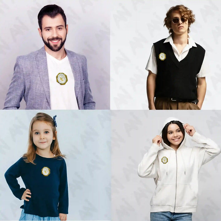 Octagonal Pearl and G Letter Patch