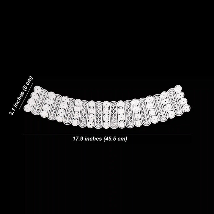 Pair Of Dyeable Spun Poly Motif Strips Patches