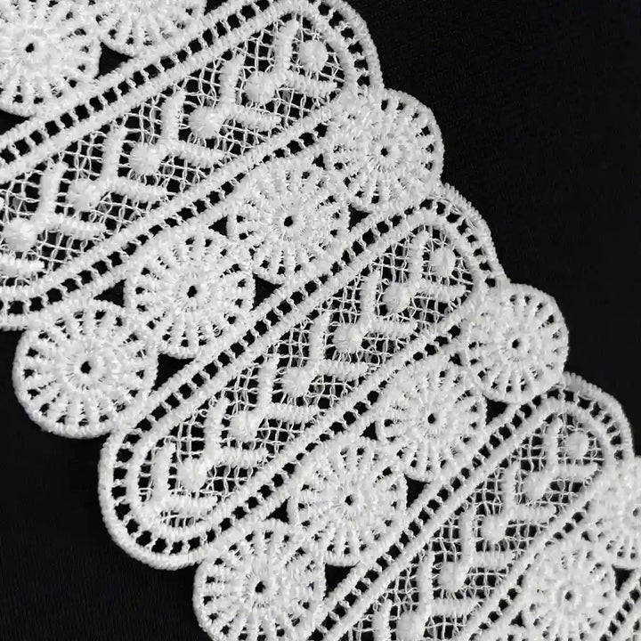 Pair Of Dyeable Spun Poly Motif Strips Patches