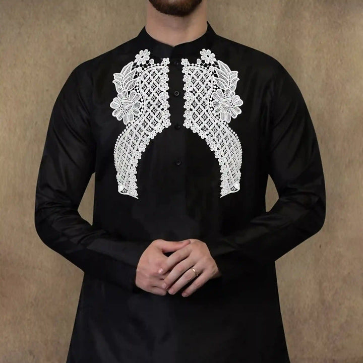 Floral Style V Necklines Patch