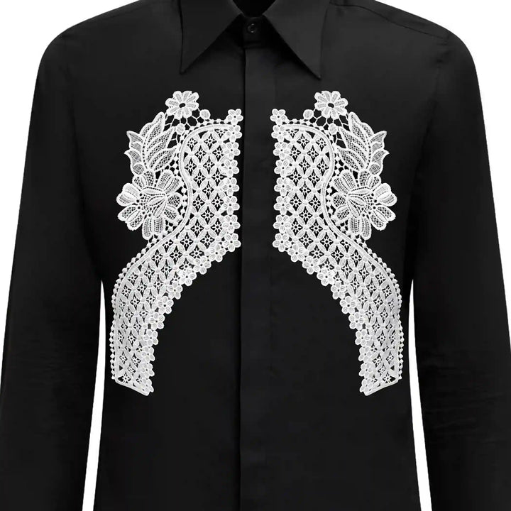 Floral Style V Necklines Patch