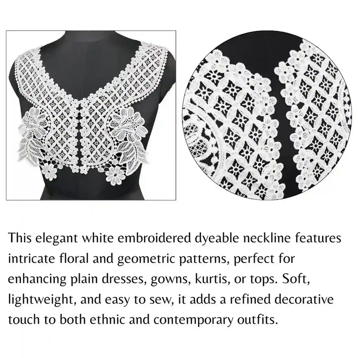 Floral Style V Necklines Patch