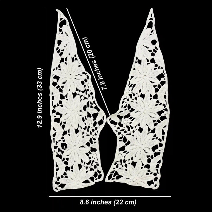 2 Part V Neckline Patch