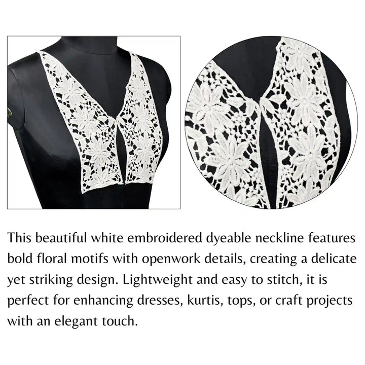2 Part V Neckline Patch