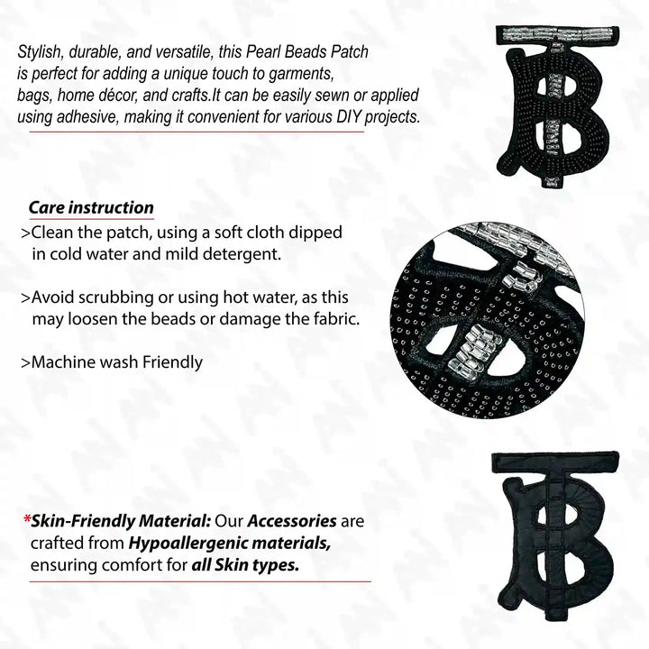 Letter B Beads Patch