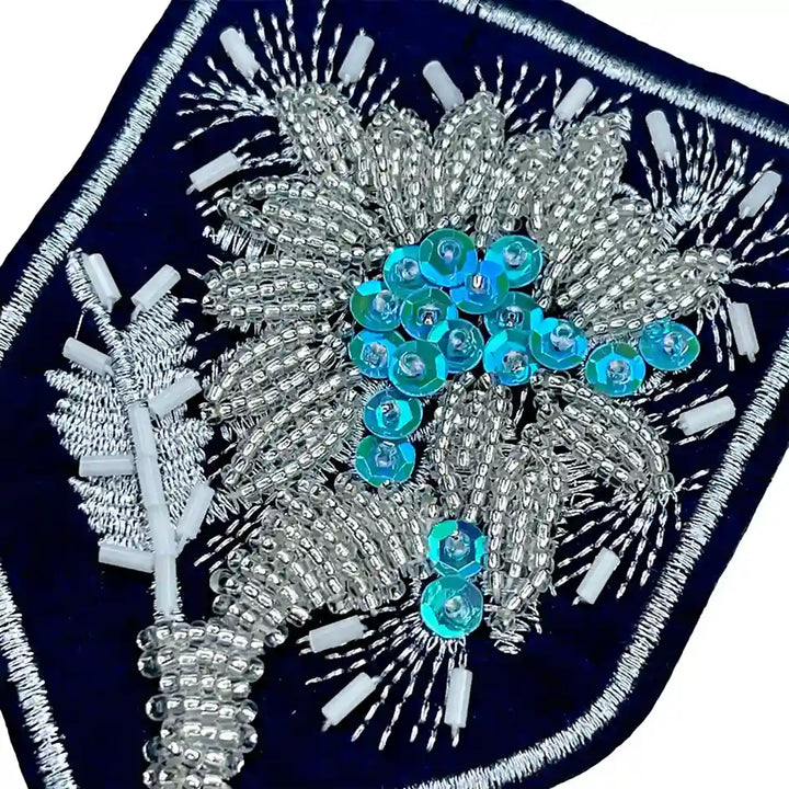 Shield Floral Style Patch