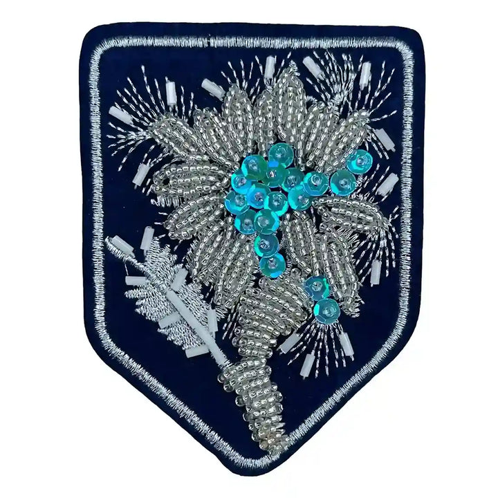 Shield Floral Style Patch