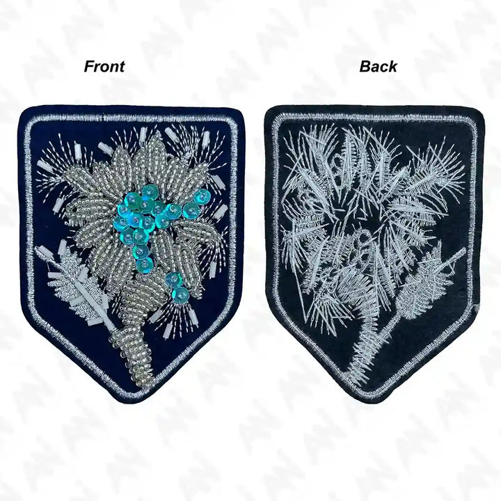 Shield Floral Style Patch