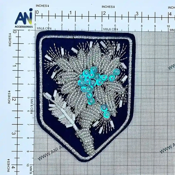 Shield Floral Style Patch