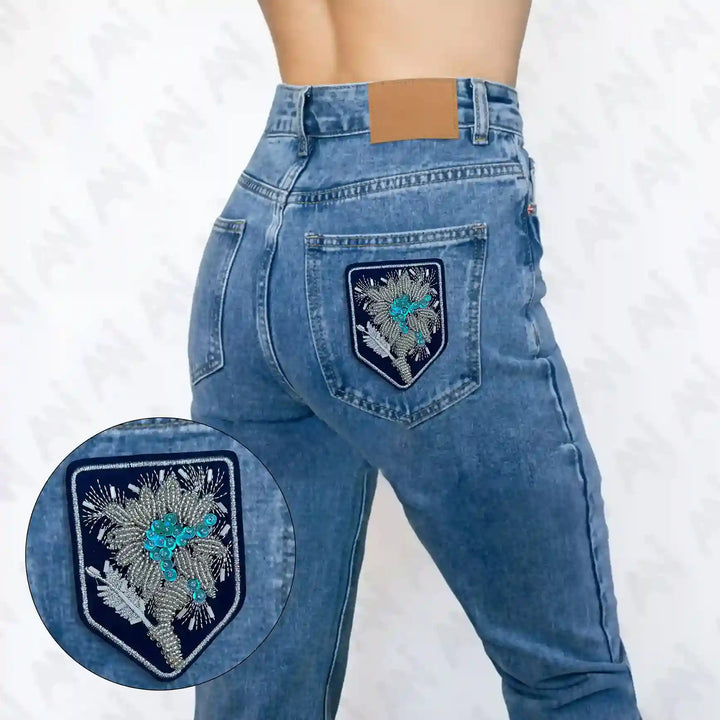 Shield Floral Style Patch