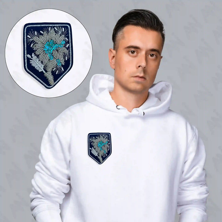 Shield Floral Style Patch