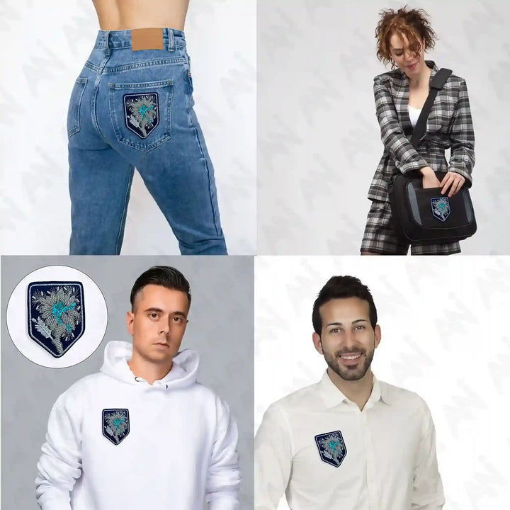 Shield Floral Style Patch