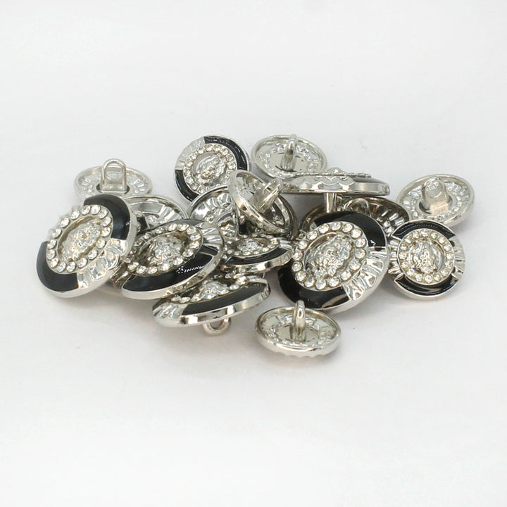 Lion Rhinestone Shirt Buttons