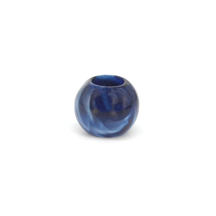 Marbled Blue Resin Beads