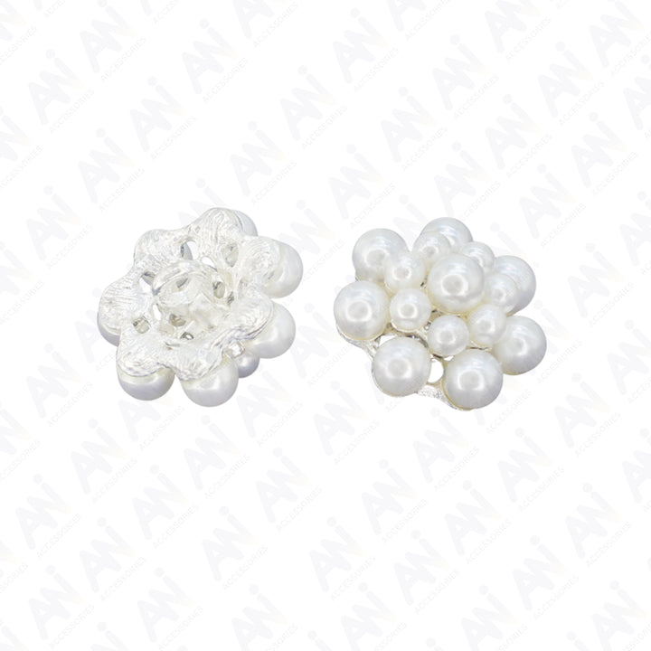 Bunch Style Pearl Metal Buttons