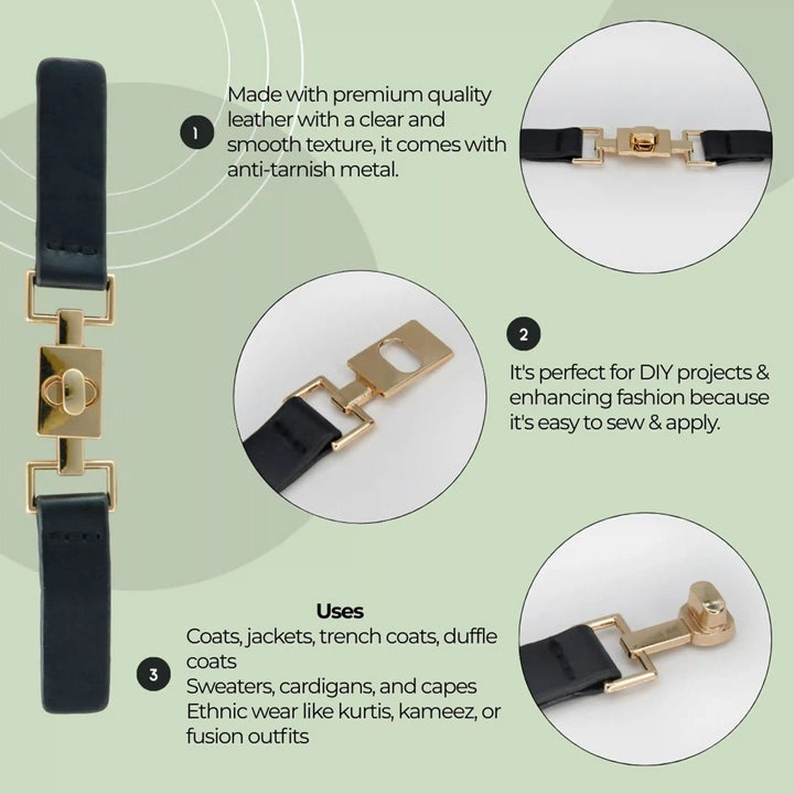 Set of Classic Elegance Toggle Hook Buckle