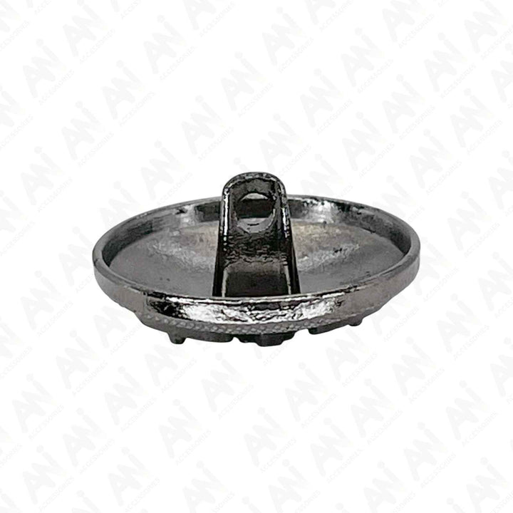 Silver finish shank button by Ani Accessories