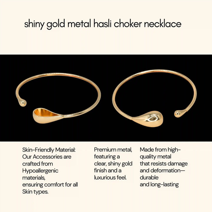 Hasli Choker Necklace – Bold Statement Metal Jewelry for Women