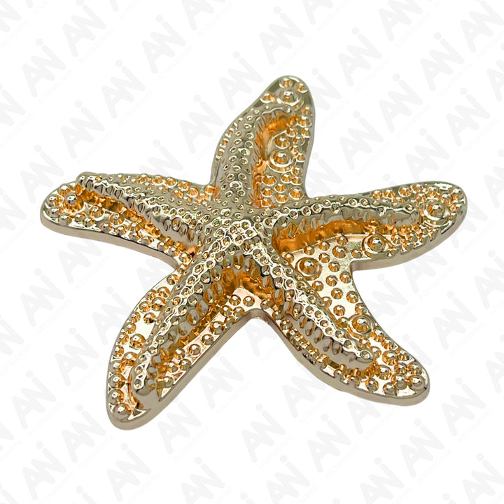 Star Fish Metal Brooch for Sarees, Cardigans, Dresses, & More