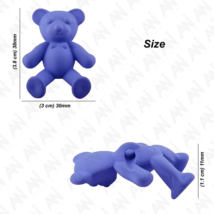 3D Sew on Silicon Teddy Bear Embellishment
