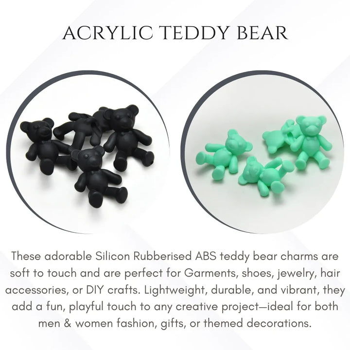 3D Sew on Silicon Teddy Bear Embellishment