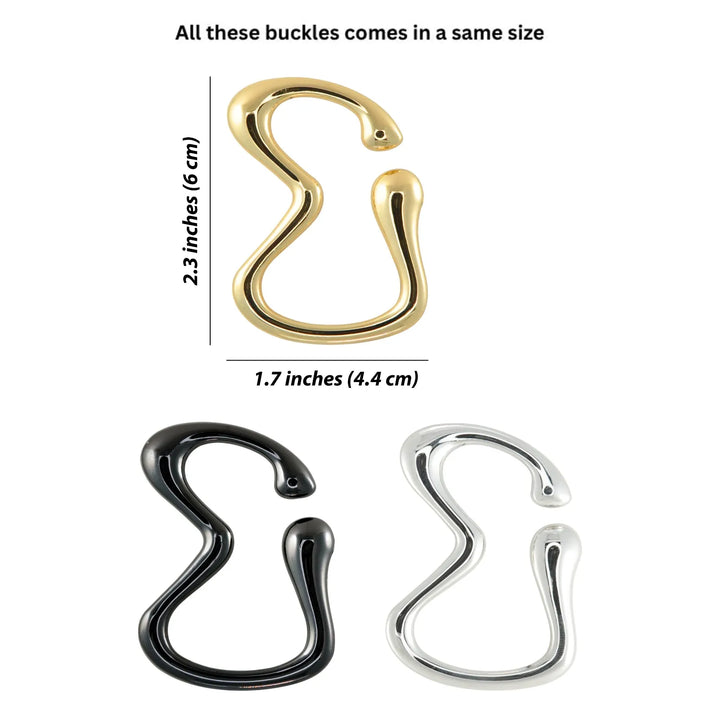Modern S-Shape Curved Metal Buckle