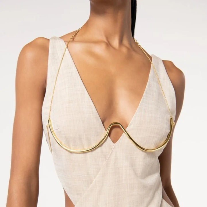 Under Bust Body Chain For Women's Fashion