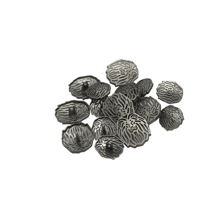 Laser Cut Lion Metal Buttons
