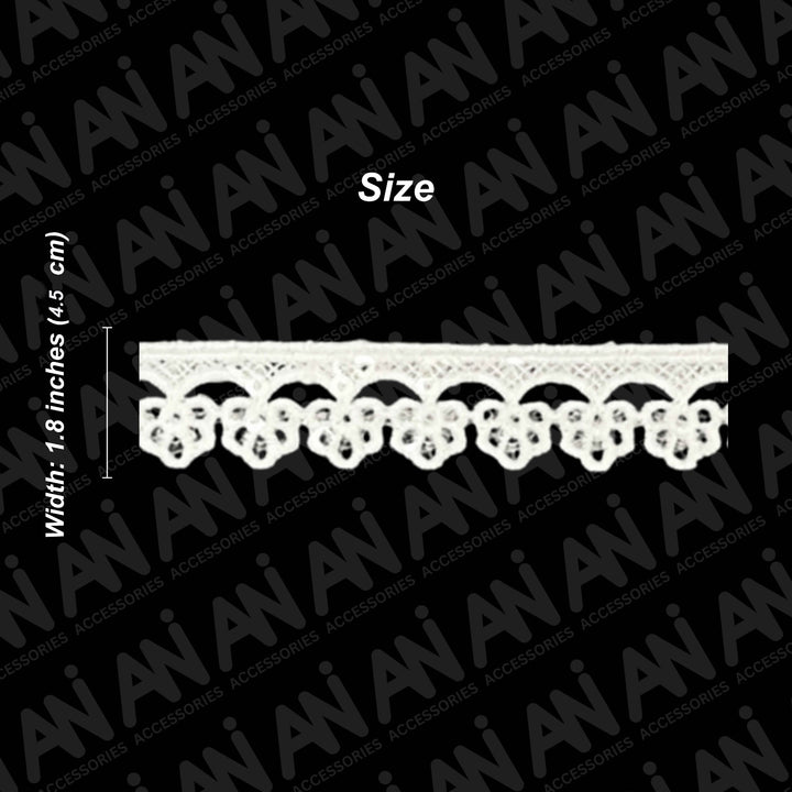 Bold Royal Floral Guipure Lace trim | 2 Meter