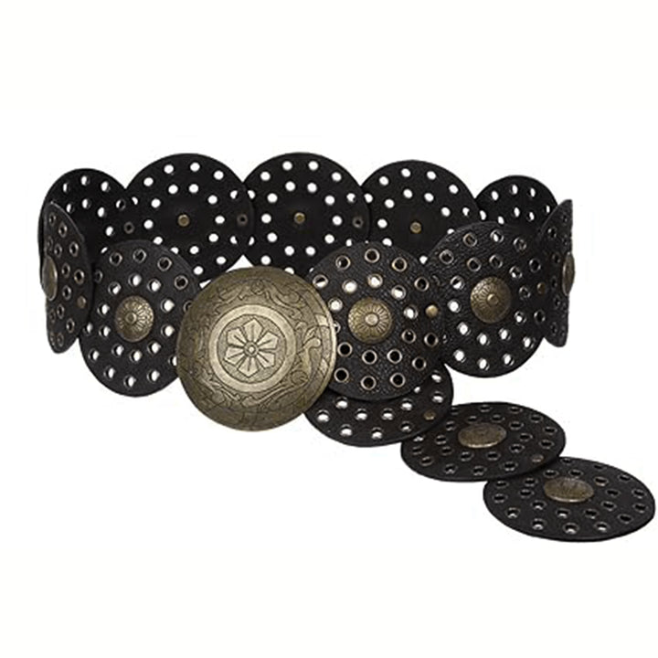 Big Metallic Disk Moroccan Boho Belt