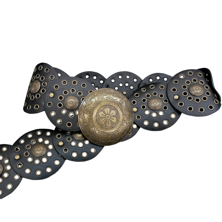 Big Metallic Disk Moroccan Boho Belt