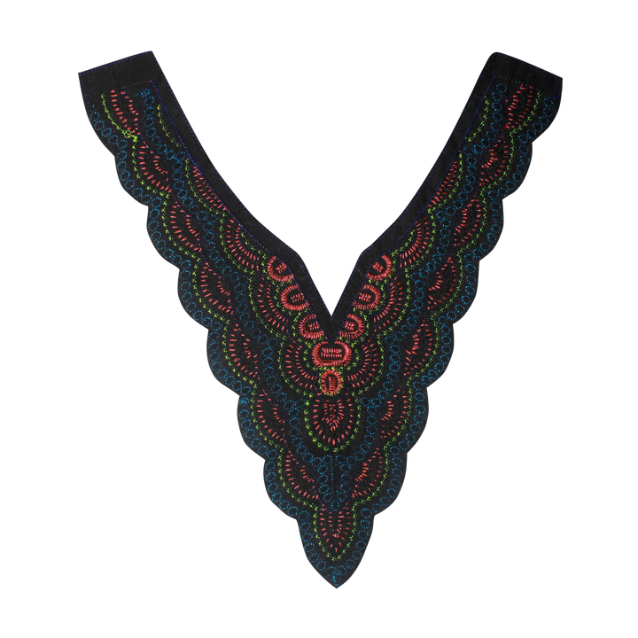 Multicolor V Shaped Sweetheart Neckline