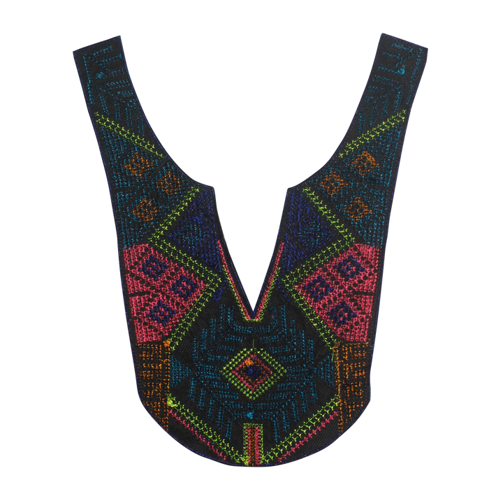 Opposing Hues Boho Multicolor Sweetheart Neckline Yoke