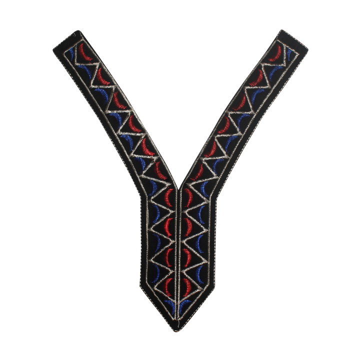 Vibrant Color V Neckline Patch