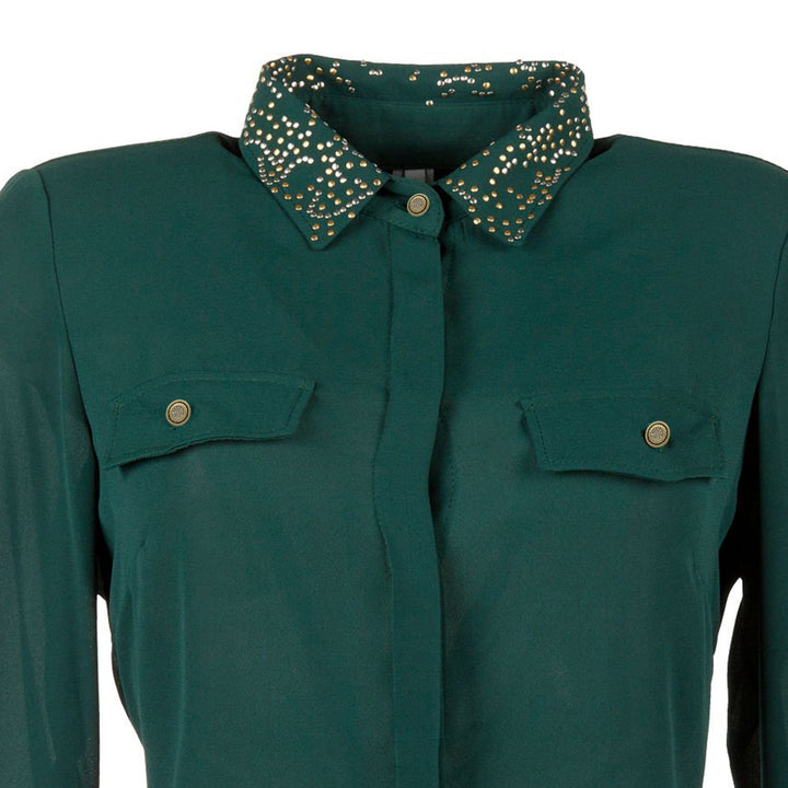 Greek Pattern Rhinestone Metal Shirt Buttons