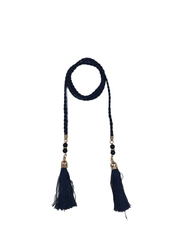 Braided Rope Cord Tassel Waist Belt With Beads – Ani Accessories