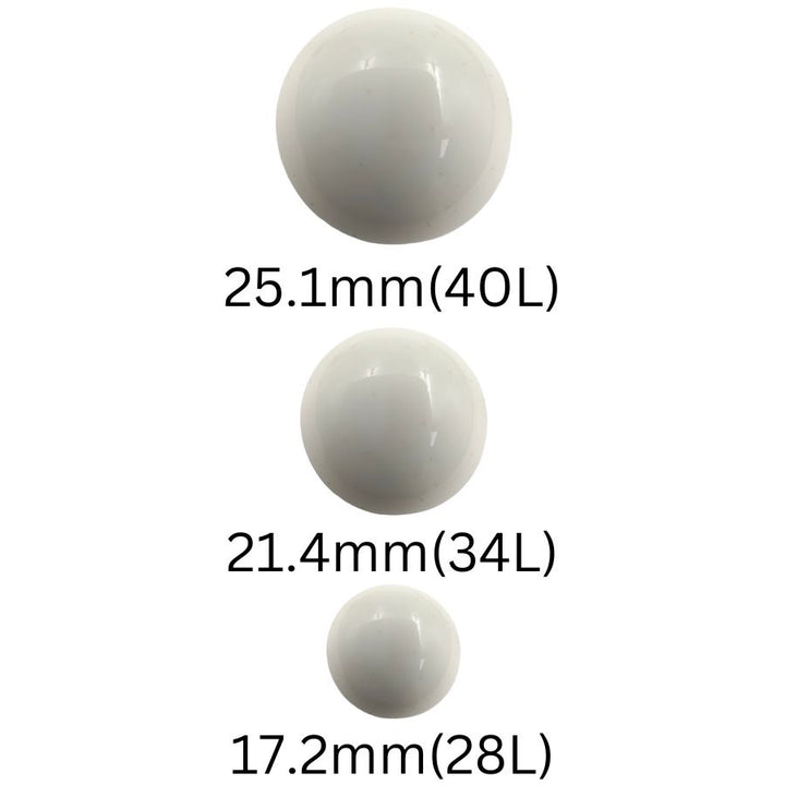 Glossy White Button with Silver Border Shank Button (Pack Of Eight)