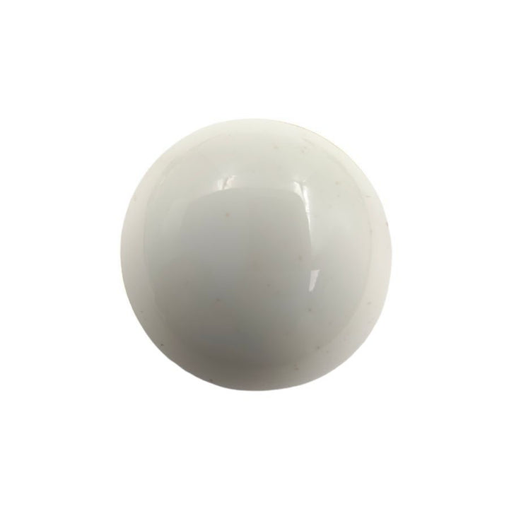 Glossy White Button with Silver Border Shank Button (Pack Of Eight)