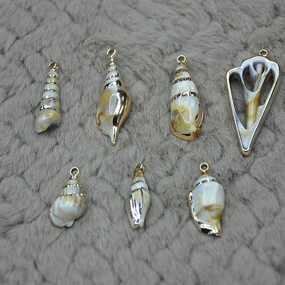  Shells Charms & Seashell Charms  perfect for jewellery making & DIY 